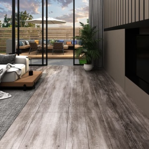 Plăci pardoseală autoadezive lemn maro mat 5,02 m² PVC 2 mm
