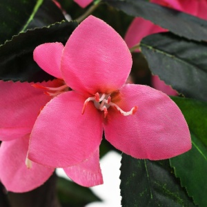 Plantă artificială Rododendron cu ghiveci 310 cm Verde și roz - Img 2