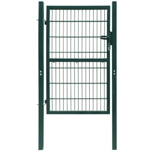 Poartă 2D pentru gard (simplă) 106 x 210 cm, verde