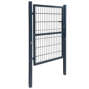 Poartă 2D pentru gard (simplă) 106 x 230 cm, gri antracit - Img 2