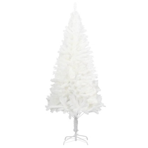 Pom de Crăciun artificial, ace cu aspect natural, alb, 150 cm - Img 2