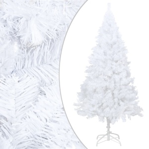 Pom de Crăciun artificial cu ramuri groase, alb, 150 cm, PVC