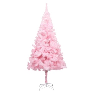Pom de Crăciun artificial cu suport, roz, 180 cm, PVC