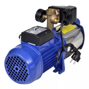 Pompă cu manometru 1300 W 5100 L/h Albastru - Img 3