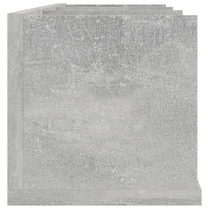 Raft de perete CD-uri, gri beton, 75 x 18 x 18 cm, PAL - Img 6