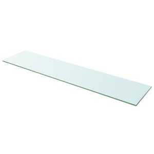 Raft din sticlă transparentă, 110 x 25 cm