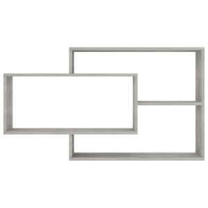 Rafturi de perete, gri beton, 104 x 20 x 60 cm, PAL - Img 4