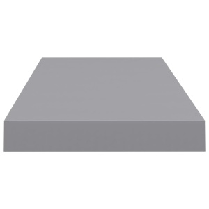 Rafturi de perete suspendate, 2 buc., gri, 60x23,5x3,8 cm, MDF - Img 5