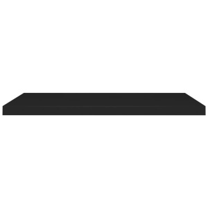 Rafturi de perete suspendate 2 buc., negru, 90x23,5x3,8 cm, MDF - Img 8