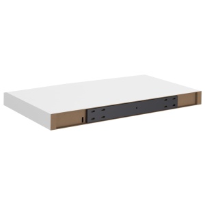 Rafturi de perete suspendate, 4 buc., alb, 50x23x3,8 cm, MDF - Img 7