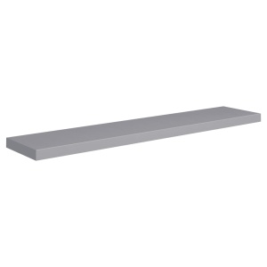 Rafturi de perete suspendate, 4 buc., gri, 120x23,5x3,8 cm, MDF - Img 4