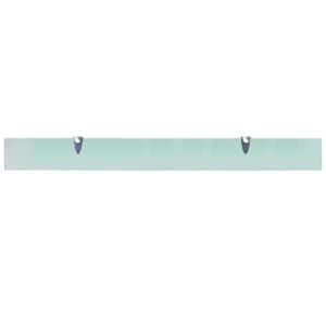 Rafturi suspendate, 2 buc., 100 x 10 cm, sticlă, 8 mm - Img 4