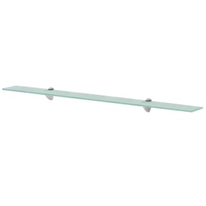 Rafturi suspendate, 2 buc., 100 x 20 cm, sticlă, 8 mm - Img 2