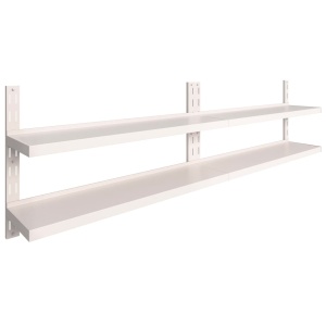 Rafturi suspendate 2 niveluri 2 buc. 300x30 cm oțel inoxidabil - Img 2