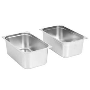 Recipiente Gastronorm 2 buc. GN 1/1 200 mm oțel inoxidabil - Img 2