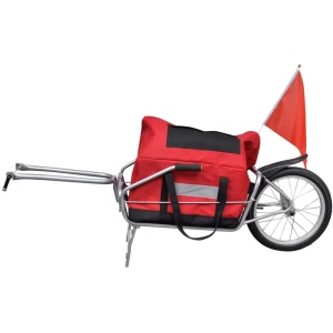 Remorcă cargo de bicicletă cu o roată și geantă de depozitare - Img 8