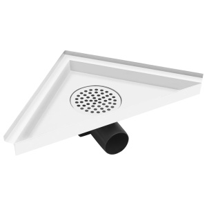 Rigolă de duș cu capac 2-in-1, 25 x 25 cm, oțel inoxidabil - Img 8