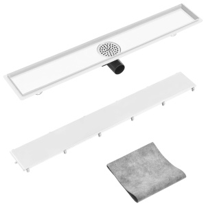Rigolă de duș cu capac 2-in-1, 83 x 14 cm, oțel inoxidabil - Img 3