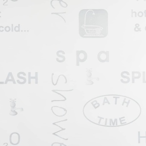 Roletă perdea de duș 100x240 cm Imprimeu Splash - Img 2