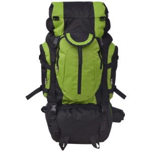 Rucsac pentru drumeții XXL 75 L, Negru și verde - Img 3