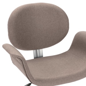 Scaun de birou pivotant, gri taupe, material textil - Img 6