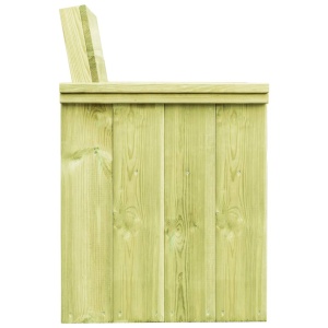 Scaun de grădină, lemn de pin tratat - Img 3