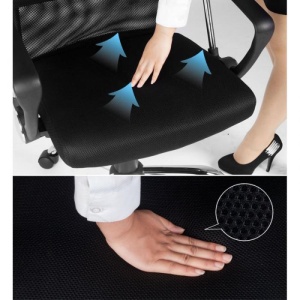 Scaun ergonomic mesh HM Vire negru - Img 5