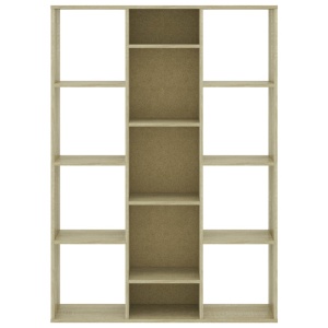Separator cameră/Bibliotecă, stejar Sonoma, 100x24x140 cm, PAL - Img 8