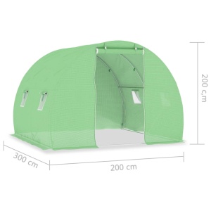 Seră, 6 m², 3 x 2 x 2 m - Img 10