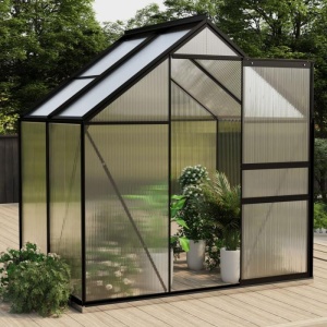 Seră, antracit, 2,47 m² aluminiu