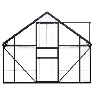 Seră, antracit, 9,31 m², aluminiu - Img 3