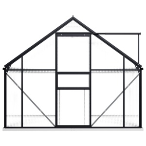 Seră cu cadru de bază, antracit, 4,75 m², aluminiu - Img 3