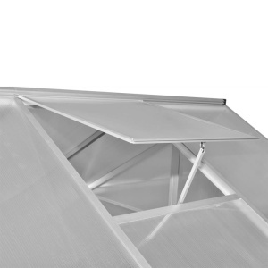 Seră din aluminiu ranforsat cu cadru la bază, 4,6 m² - Img 5