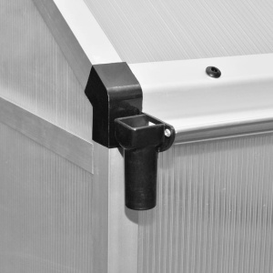Seră din aluminiu ranforsat cu cadru la bază, 4,6 m² - Img 7
