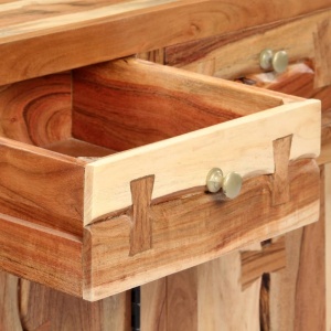 Servantă, 120 x 35 x 75 cm, lemn masiv de acacia - Img 2