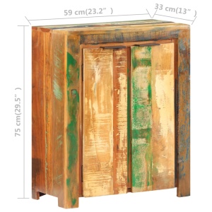 Servantă, 59 x 33 x 75 cm, lemn masiv reciclat - Img 5