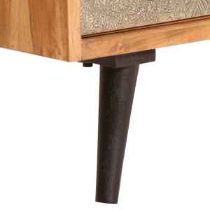 Servantă, 80 x 30 x 75 cm, lemn masiv de acacia - Img 8