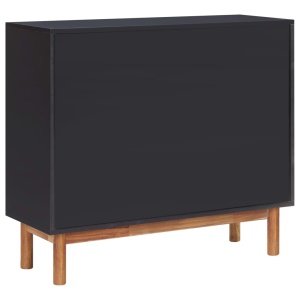 Servantă, 90 x 33,5 x 80 cm, lemn masiv de acacia și MDF - Img 8