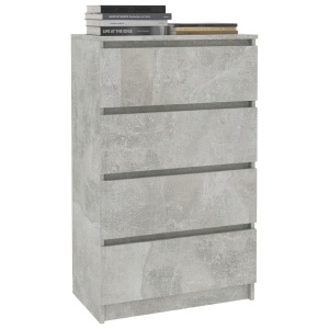 Servantă, gri beton, 60 x 35 x 98,5 cm, PAL - Img 3