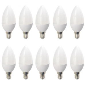 Set 10 Becuri LED Drimus E14 6W lumina rece DL 6062