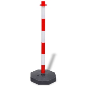 Set 4 stâlpi de blocare & 2 lanțuri de plastic, 10 m - Img 3