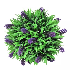 Set arbuști ornamentali artificiali bilă cu lavandă, 2 buc., 28 cm - Img 2