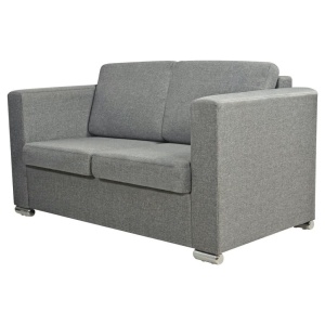 Set canapele, 2 piese, gri deschis, material textil - Img 10