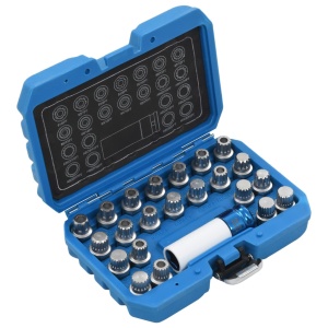 Set de chei blocare jante, 23 piese, pentru VAG