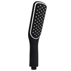 Set de duș cu două capete, mixer și furtun, negru - Img 5