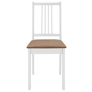 Set de mobilier de bucătărie, 5 piese, alb, MDF - Img 12