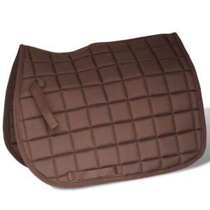 Set echitație cu șa 44,5 cm din piele naturală, Maro - Img 5