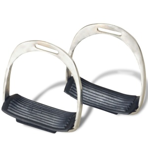 Set echitație cu șa 44,5 cm din piele naturală, Maro - Img 9