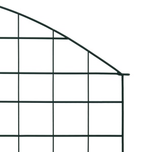 Set gard de iaz arcuit, verde, 77,5 x 78,5 cm - Img 4