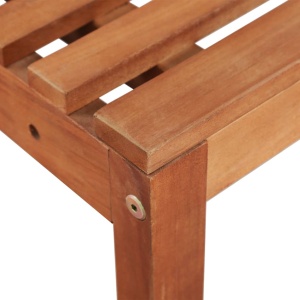 Set mobilier bistro, 2 piese, lemn masiv de acacia - Img 6
